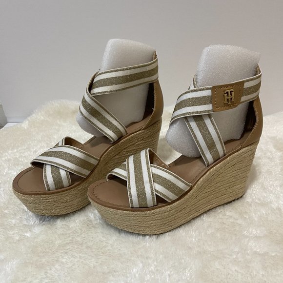 Tommy Hilfiger Espadrille Wedge Sandals - Picture 4 of 7